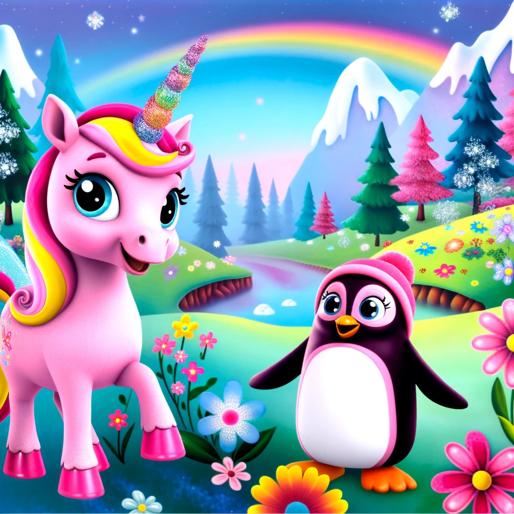 Estrella y Pingu: La Aventura en el Reino de Fantasía